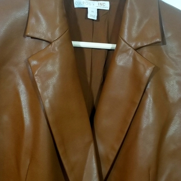 Culpos INC Oversized Leather Jacket - Picture 4 of 11